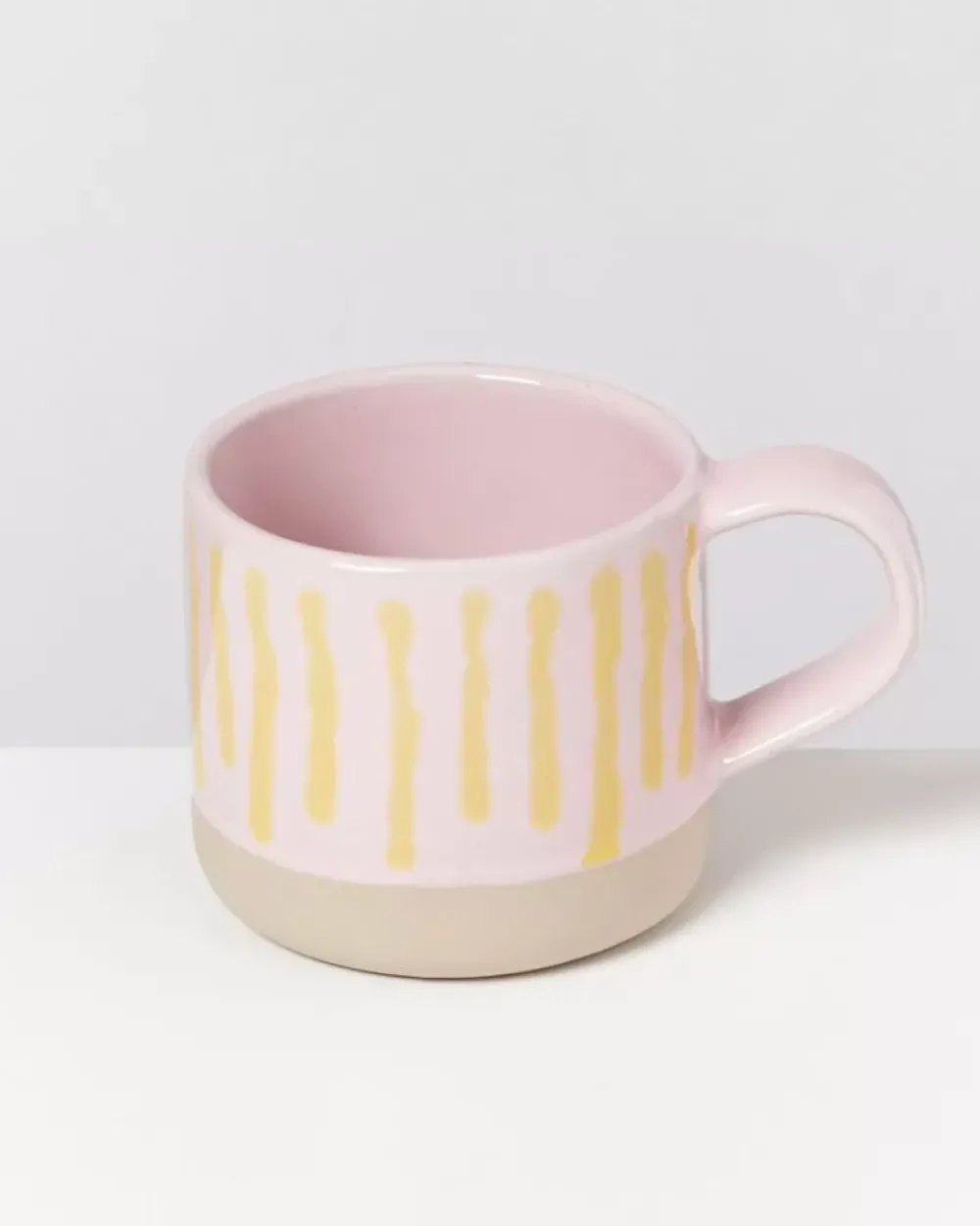 Motel a Miio Nodoa Tasse Rosa Gelb Gestreift
