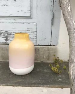 Motel a Miio Nuno Vase L Gelb Rosa Gesprenkelt Sale