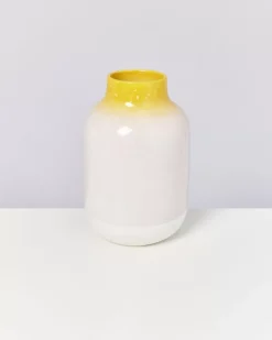 Motel a Miio Nuno Vase L Gelb Rosa Gesprenkelt Sale