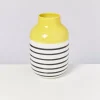 Motel a Miio Nuno Vase L Gelb Schwarz Gestreift Best