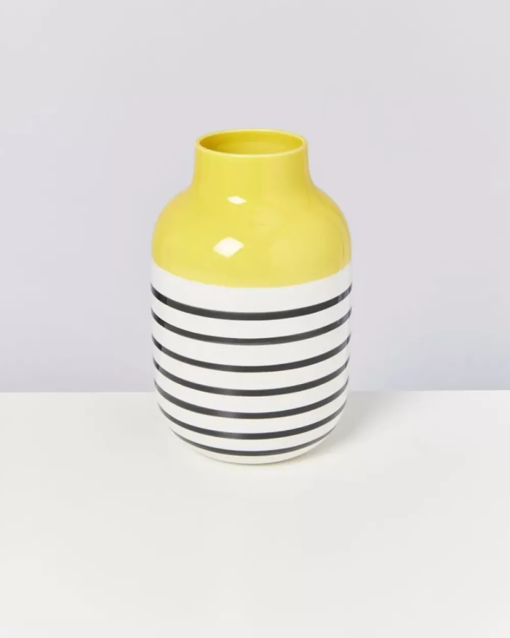 Motel a Miio Nuno Vase L Gelb Schwarz Gestreift Best