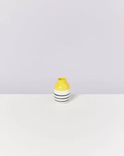 Motel a Miio Nuno Vase S Gelb Schwarz Gestreift Sale