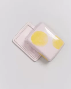 Motel a Miio Seia Butterdose Rosa Gelb Gepunktet Best