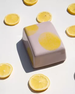 Motel a Miio Seia Butterdose Rosa Gelb Gepunktet Best