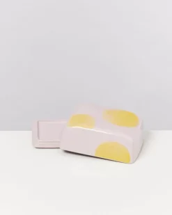 Motel a Miio Seia Butterdose Rosa Gelb Gepunktet Best