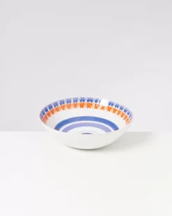 Motel a Miio Verao Servierschale Gros Flach Blau Orange Clearance