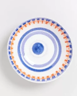 Motel a Miio Verao Servierschale Gros Flach Blau Orange Clearance