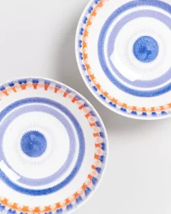 Motel a Miio Verao Servierschale Gros Flach Blau Orange Clearance