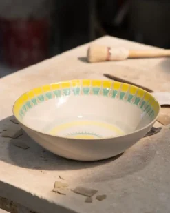 Motel a Miio Verao Servierschale Gros Flach Gelb Grun Online